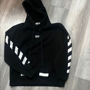 OFF Black and White Hoodie M